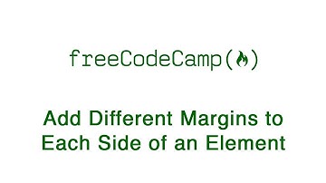 Basic CSS - Add Different Margins to Each Side of an Element - freeCodeCamp