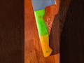 Cleaver With Custom Yin Yang Style Epoxy Resin Handle