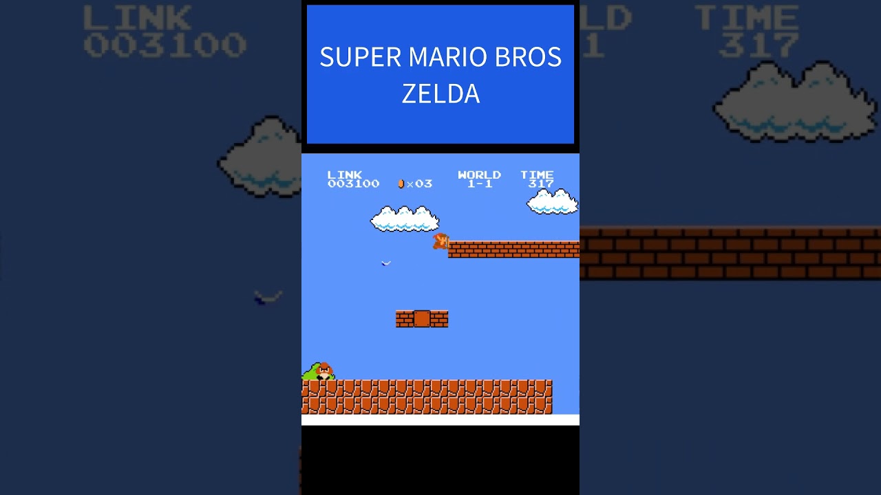 Super mario bros Crossover Zelda #supermariobros #thelegendofzelda