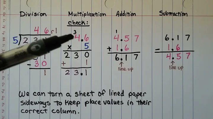 5th Grade Math 4.3, Multiplication with Decimals & Whole Numbers, Properties & Place Value