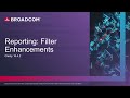 Clarity 16.4.2 - Filter Enhancements in Report Designer