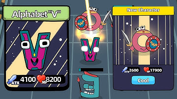 Merge Monster : City Defense 🌟🌟 - Alphabet V O  ABCDEFGHIJKLMNOPQRSTUVWXYZ