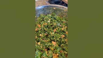 The Best Spicy Kale Salad Ever Made! #food #foodie #shorts