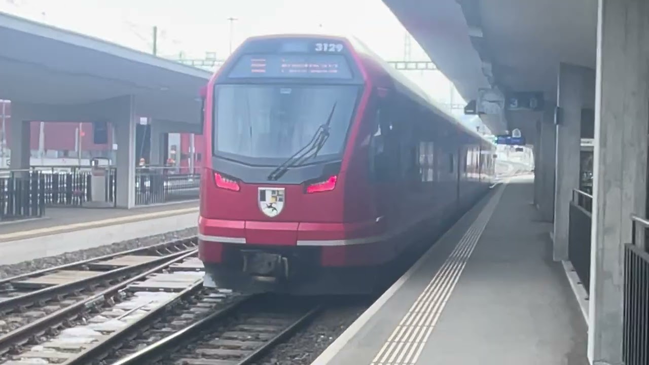 Zugbetrieb in Samedan.