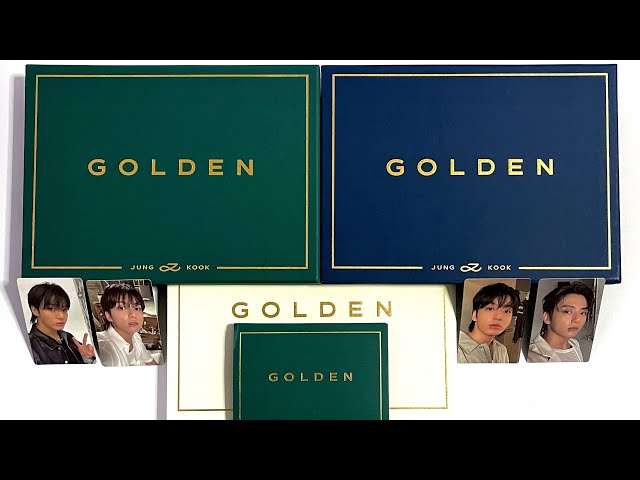 [Set] BTS Jungkook Golden 1st Solo Album 3 Ver Set + Weverse Album Ver