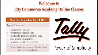 Tally ERP 9 Full tutorial with practical Project & practice Material(, 2015-08-09T07:00:51.000Z)