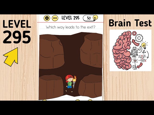 Brain Test Level 295 Which Way Leads To The Exit? 