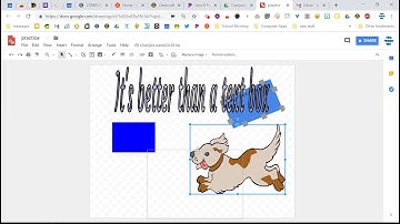 Google Drawings Skills 1 - Insert menu