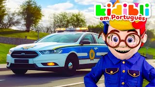 Os miúdos fazem de polícias | As crianças fingem brincar! ⛑ Kidibli