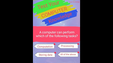 A computer can perform which of the following task | कंप्यूटर क्या काम करता है |