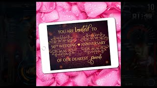 25th wedding anniversary / wedding video invitation  instagram  easy & details hindi  tutorial