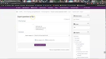 How to export questions from a Quiz