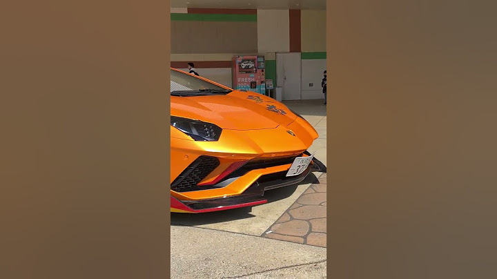 🔥 orange Lamborghini Aventador SVJ spotted in Tokyo! 🇯🇵 This orange beast turns heads . 🏎️💨