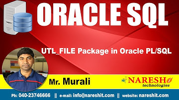 UTL_FILE Package in Oracle PL/SQL | Oracle SQL Tutorial | Mr.Murali