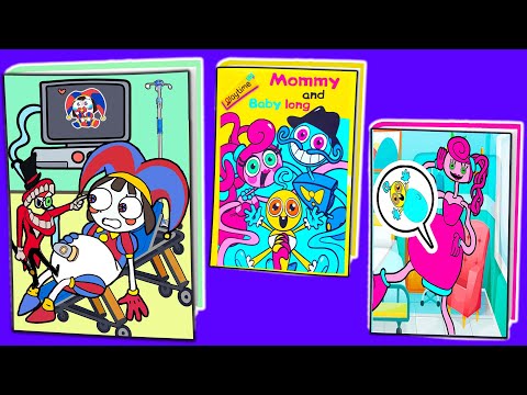 DIY GAME BOOK THE AMAZING DIGITAL CIRCUS Pomni Pregnant & Poppy PlayTime 3