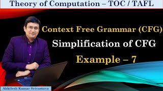 Simplification of Context Free Grammar (CFG) - Example 7 thumbnail