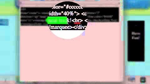 iWeb HTML Scrolling Text