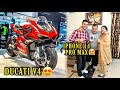 Finally apni new superbike ducati v4 aane wali hai  papa ko diya iphone 14 pro max surprise gift