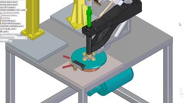 Round Part Automatic Welding Machine Animation