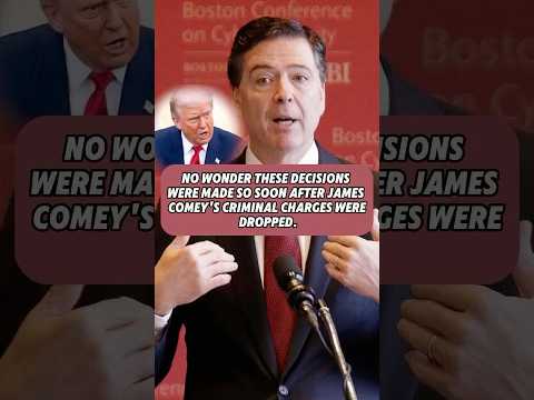 No Wonder These Decisions Were Made So Soon After James Comey S Criminal Charges Were Dropped