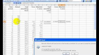 ShowMeExcel23 exponential smoothing.wmv