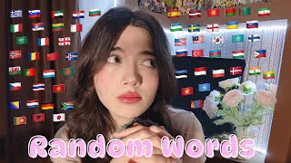 Whispering 65 Languages 🌍 | Random Words ASMR for Sleep for 1 Hour and 30 mins
