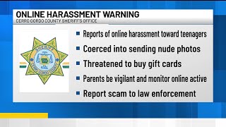 Cerro Gordo County Sheriff’s Office warns of online harassment involving teenagers