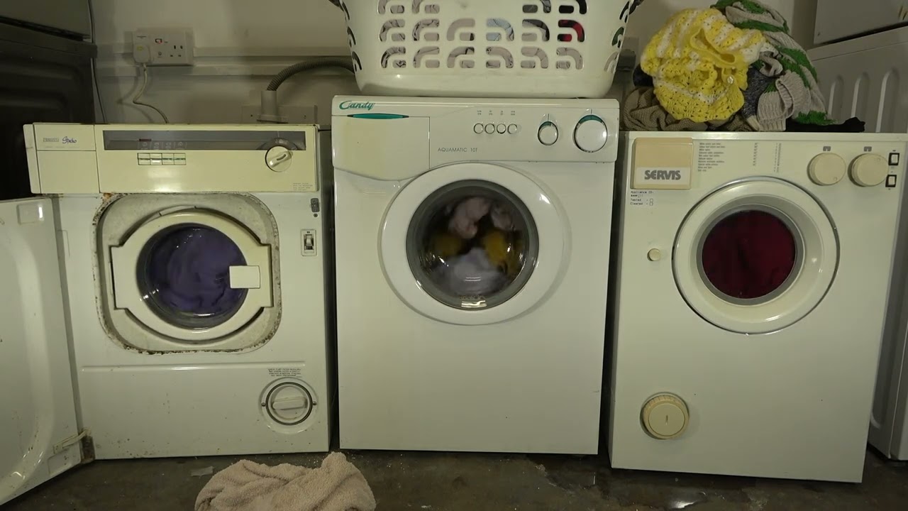 Wash Race - Zanussi FC1000 vs. Candy 10T vs. Servis 368 / Cotton 60'c