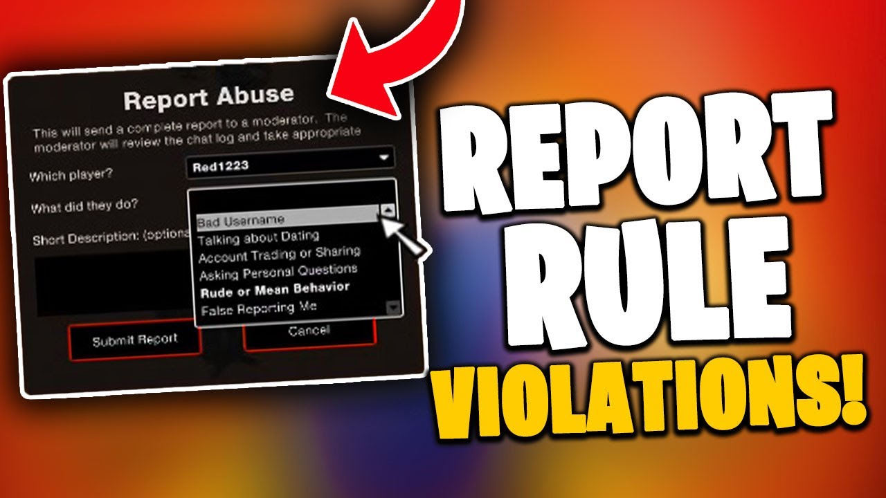 Report Abuse, Roblox Wiki