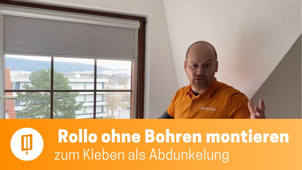 Rollo Klemmfix Verdunkelung Ohne Bohren Fenster Balkon Sonnen Sicht Schutz  3D