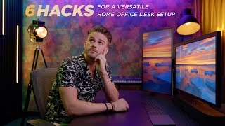 6 Hacks for a Versatile Home Office Desk Setup - STUDIO TOUR PART 2