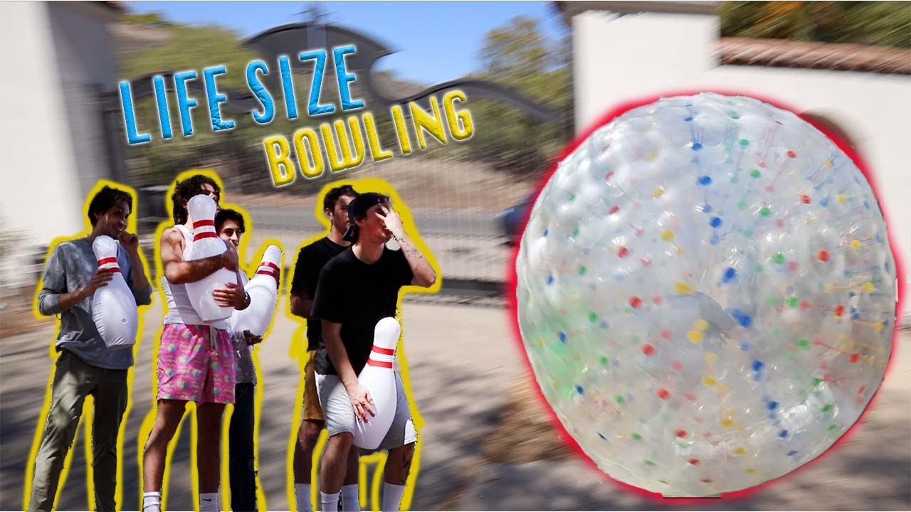 WE MADE LIFE SIZE HUMAN BOWLING!!!