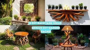 ♻️15 IDEAS for Recycling Tree Roots & Recycled Wood into Amazing Garden & Patio Furniture