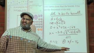 Gr 11ex Quadratic Equations Ex 2.17 No 1 - 5