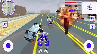 US Police robot car transform | Transformers battle with the police - robot screenshot 3
