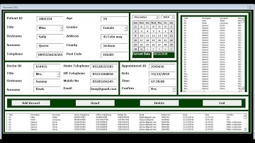 How to Create Hospital Management Systems with VBA in Excel - Part 1 of 3