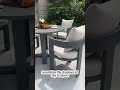 Outdoor dark grey garden waterproof aluminium sofa #outdoorfurniture #furniture