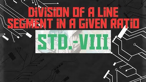 Division of a  given line segment in some given ratio internally