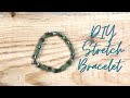 DIY stretch bracelet, how to make elastic bracelet.