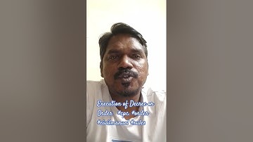 Execution of Decree #cpc #order #civilmanual