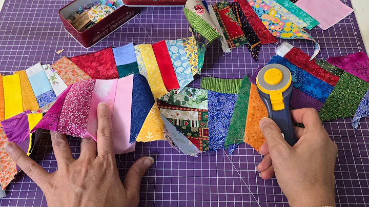 ⭐ Can’t believe this eye_catching  design came from scrap fabric!