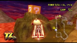 Mario Kart Wii Grumble Volcano Shortcut king Boo  Jetsetter