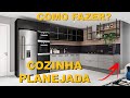 COMO FAZER UMA COZINHA PLANEJADA NO SKETCHUP E ENSCAPE