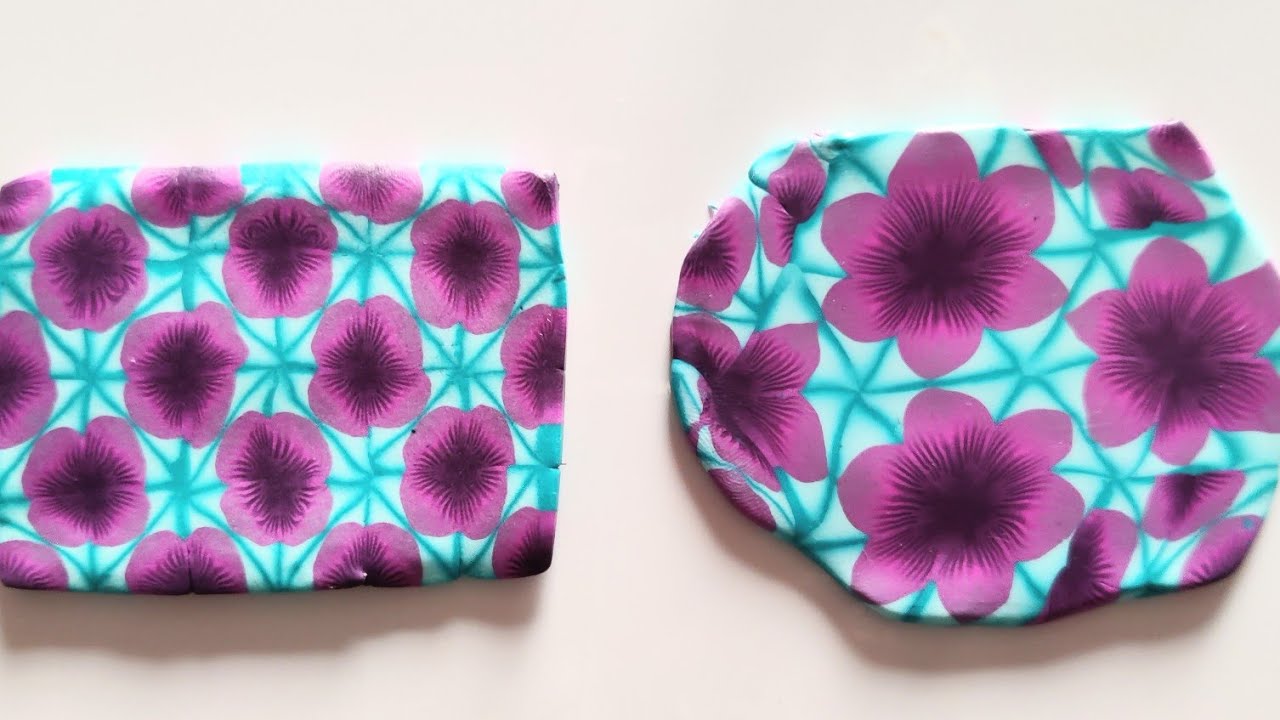 Purple poppy slab, Polymer Clay Tutorial - YouTube