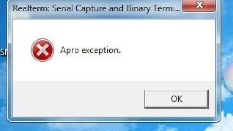 realterm apro exception error solution