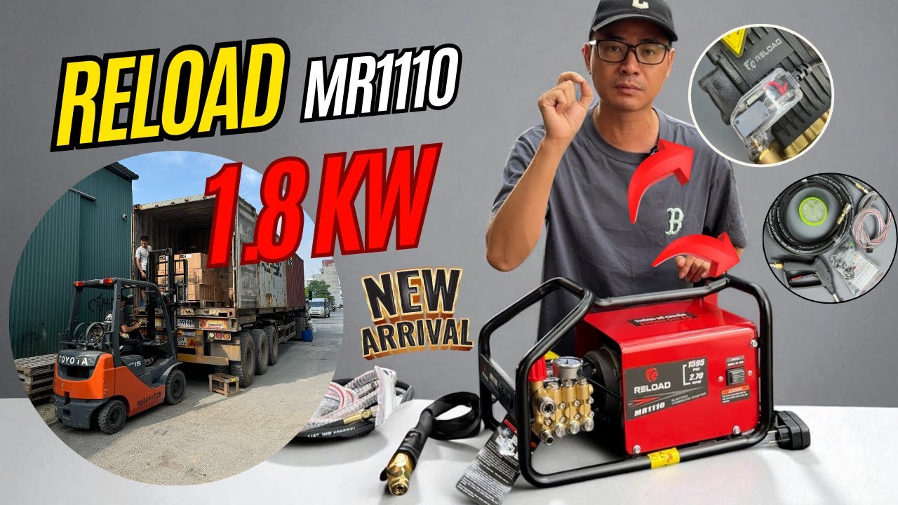 Máy Rửa Xe Reload MR1110 Dòng Cao Áp Mini Chất Lượng Nhất Thị Trường Việt Nam