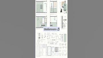 Free template with 4 room millwork drawings, details, and blocks! ⁠