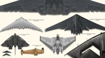 10 Iconic Flying wing Aircraft and Spaceships in Sci-FI