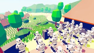 Starwars Defend the castle and Zombies invaded the castle - Totally Accurate Battle Simulator TABS
