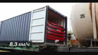 Big Red Flexitank Russia Rail Test
